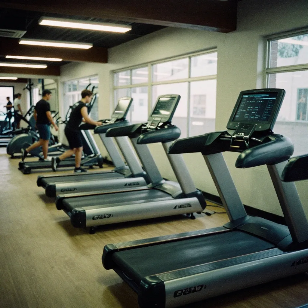 Indoor turf area during a scheduled group session